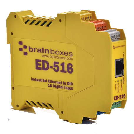 Module Ethernet à 16 entrées numériques + passerelle ASCII : ED-516