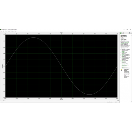 Logiciel d'aide à la création de formes d'ondes analogiques : Analog Waveform Editor