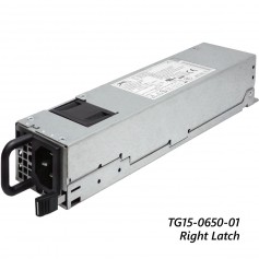 Alimentation électrique 650W 1U de type Slim : Série TG15-0650