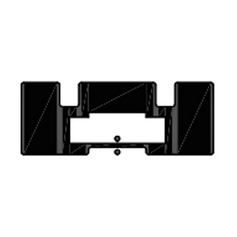 Etiquette RFID anti-liquide 43x18 mm avec NXP-Ucode 8 : RC5020