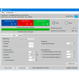 Logiciel de contrôle appareil bidirectionnel : Simulateur de batterie