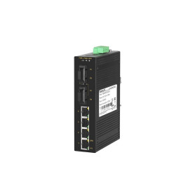 Commutateur Ethernet industriel 6 ports Full Gigabit Rail-Din : MIGE2206G-2GF-4GT