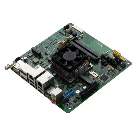 Mini-ITX Intel® Core™ U, 11e génération, Max. 28W TDPs, 4 sorties d'affichage, 2.5GbE x 1 + 1GbE x 1 : MIX-TLUD1