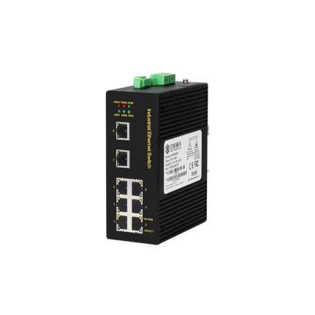 Commutateur Ethernet RailDin industriel géré à 8 ports 10/100M : Serie MIEN5208