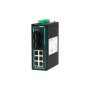 Commutateur Ethernet industriel Rail-Din à 8 ports 10/100M : Série MISCOM6208