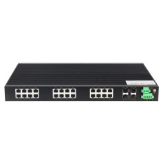 Commutateur Ethernet industriel non administrable 4 ports Gigabit SFP + 24 ports 100M montage en rack : MIGE3028-4GF