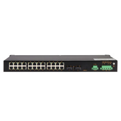 Commutateur Ethernet industriel non administrable 26 ports 100M monté en rack : MIEN3026-2F