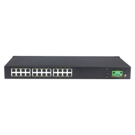 Commutateur Ethernet industriel, 24 ports 100M, non administrable, montés en rack : MIEN2024