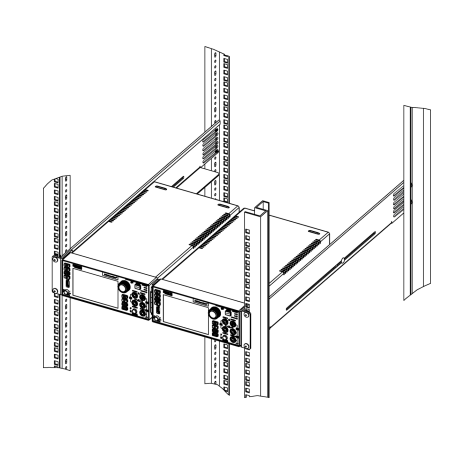 Kit de montage en rack fixe double : 4299-9