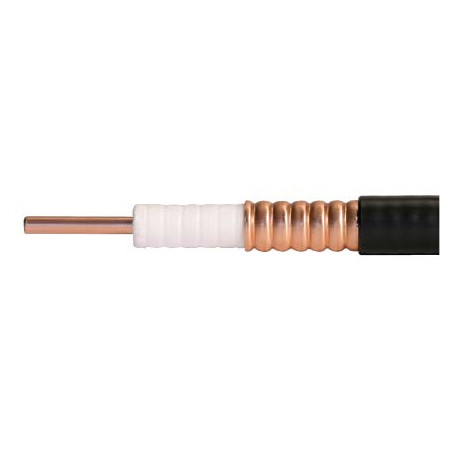 Câble coaxial ondulé en mousse à faibles pertes : Série SUCOFEED 1/2" annelé