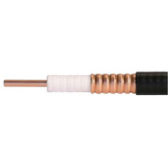 Câble coaxial ondulé en mousse à faibles pertes : Série SUCOFEED 1/2" annelé