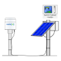 Station autonome de mesure de précipitation : rain(E)Solar + FTS 360