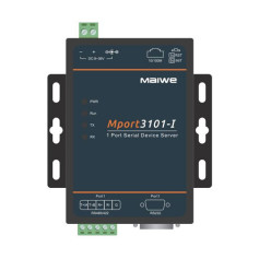 Serveur passerelle Modbus à 2 port série RS232/485/422 vers 100M Ethernet : Série Mport3101-I