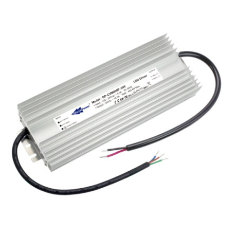 Driver de LED 400W, 24-48 V, boitier métallique, IP67 : Série GP-CVM400P