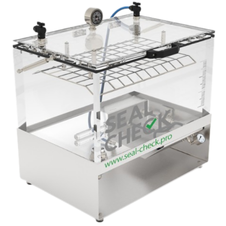 Système de détection de fuites et testeur d’intégrité Emballage : SEAL-CHECK