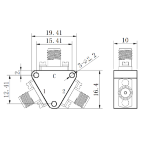 Diviseur de puissance : ZPD8-2M0-40000-794