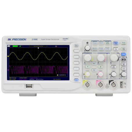 Oscilloscope numérique à mémoire 100 MHz, 1 GSa/s, 2 canaux : 2190E