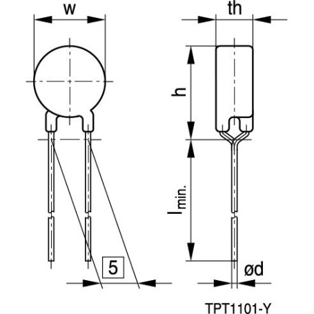 Thermistances PTC pour la protection contre les surintensités et comme limiteurs de courant d'appel, 260 V à 1000 V