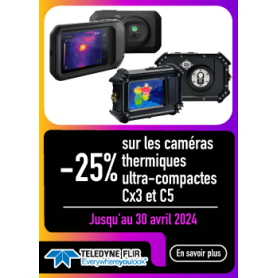 -25% sur les caméras thermiques ultra-compactes Cx3 et Cx5