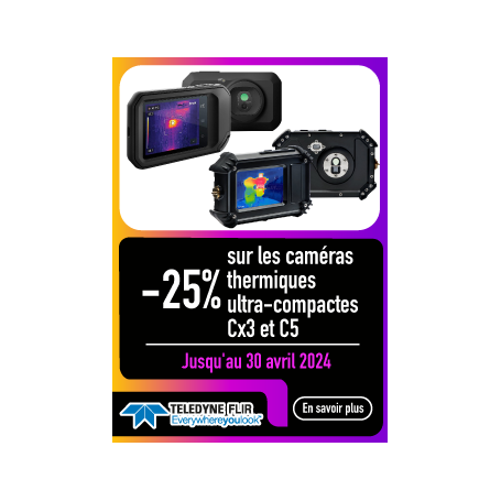 -25% sur les caméras thermiques ultra-compactes Cx3 et Cx5