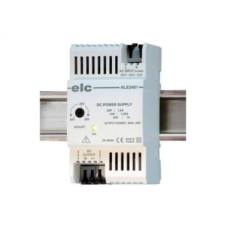 Alimentation 24V 1,25A 30W (Ajustable 20 à 30V et de 1,5 à 1A) : ALE2401