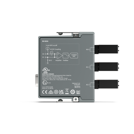 789129-01 : NI-9232 Module d'Entrée de Son et de Vibration (3 Canaux)