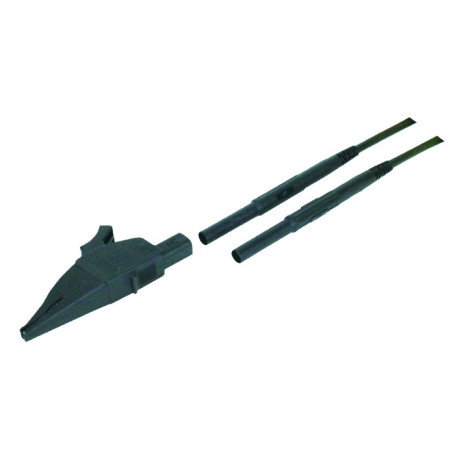 Fils de test à pince (noir) : L2233