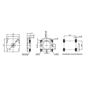 Haut-Parleur SMD Ultra-Compact (0.9 ± 20% kHz) : SES-13S04-8N0.7R