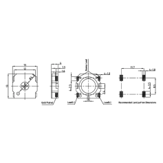 Haut-Parleur SMD Ultra-Compact (0.9 ± 20% kHz) : SES-13S04-8N0.7R