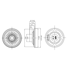 Haut-Parleur D'Alarme Circulaire Haute Performance (0.4–4%)