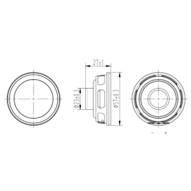 Haut-Parleur AVAS Circulaire Haute Performance (150 ~ 400 ±20% kHz)