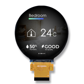 Module d'affichage TFT LCD Rond 2,76 pouces avec résolution 480x480 : WFN0276A2T0YADNN000