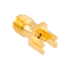 Connecteur PCB femelle 2.92 mm (40 GHz) VSWR 1.2, montage bord de carte : PE45918