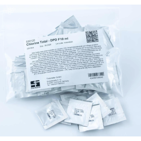 Réactif pour chlore total - 0,02 à 2,00 mg/L - 10 ml : Chlore total DPD F10 : 530120