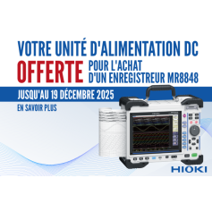Une unité d'alimentation offerte pour l'achat d'un enregistreur MR8848