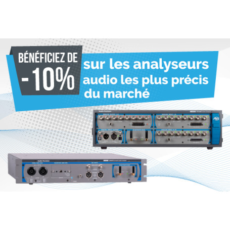 -10% sur les analyseurs audio Audio Precision – Offre limitée
