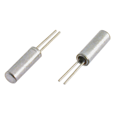 Quartz basse fréquence à fils versions cylindriques (jusqu'à 32,768 kHz) : GCX-26