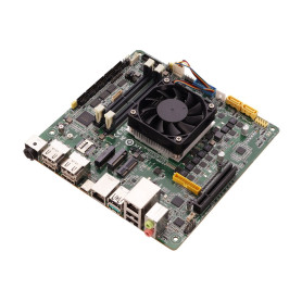 Carte mère industrielle Mini-ITX, processeur Intel Core Ultra, DDR5 et Quad Display : MIX-MTLD1