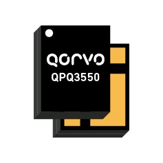 Filtre BAW – faible perte d’insertion, forte réjection (3550 MHz - 3700 MHz) : QPQ3550