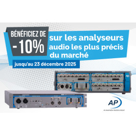 -10% sur les analyseurs audio Audio Precision – Offre limitée