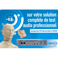 -15% sur votre banc de test acoustique complet avec Audio Precision & GRAS