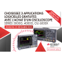 3 Applications logicielles gratuites avec l'achat d'un oscilloscope Séries 3000G, 4000G ou 6000X