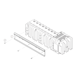 157268-01 : Kit de montage sur rail DIN pour cRIO-903x/904x/905x et cDAQ-9133/35/37 à 8 emplacements