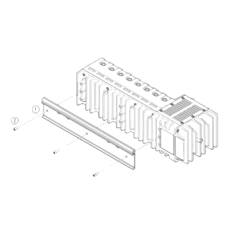 157268-01 : Kit de montage sur rail DIN pour cRIO-903x/904x/905x et cDAQ-9133/35/37 à 8 emplacements