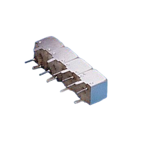 Filtre passe-bande hélicoïdal RF – 4 pôles compact, 40–50 dB : série 7S4