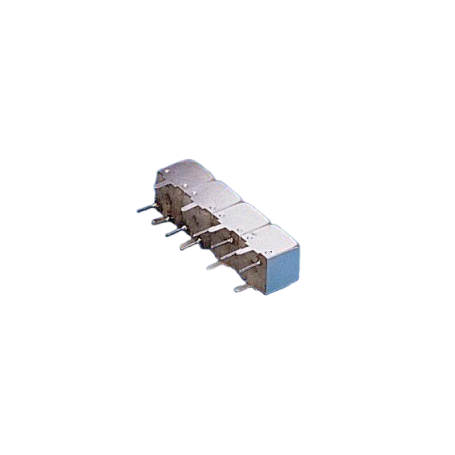 Filtre passe-bande hélicoïdal RF – 4 pôles compact, 40–50 dB : série 7S4