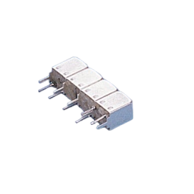 Filtre passe-bande hélicoïdal RF – 4 pôles / haut rejet 40–50 dB : Série 5R4