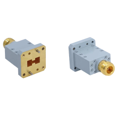 Adaptateur guide d’onde double ridge vers coaxial : Gamme WRD84 à WRD750