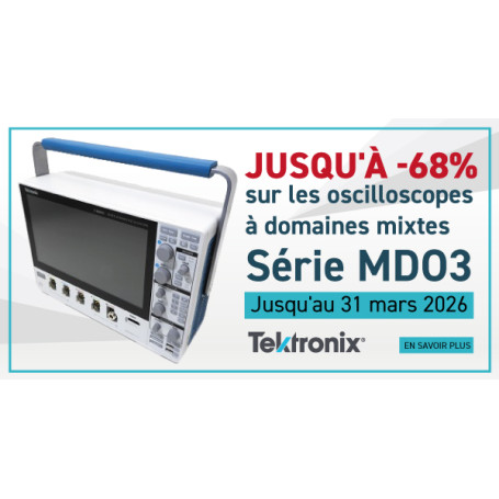 Jusqu'à 68% de remise sur les oscilloscopes à domaines mixtes Série MDO3