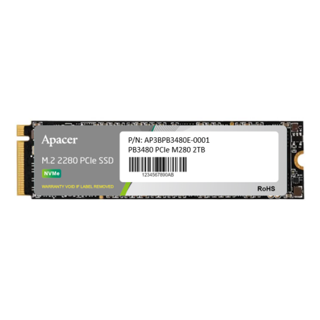 SSD NVMe PCIe Gen3 x4 – jusqu’à 3,5 Go/s : PB3480